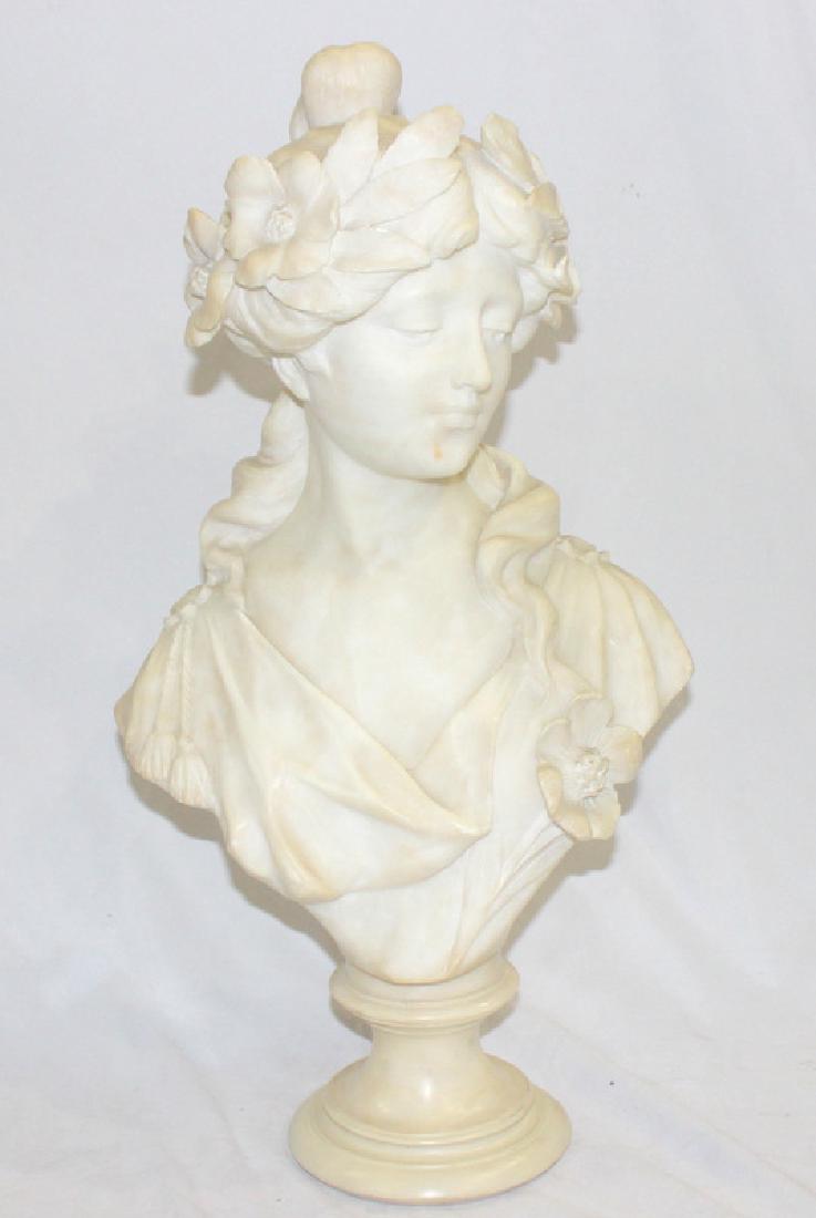 Antique French Marble Bust of a Woman (1 of 4)