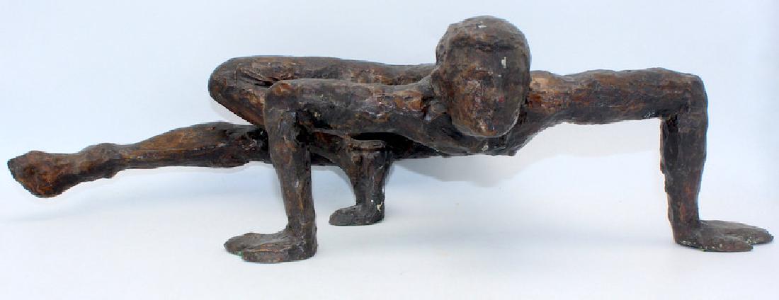 Victor Salmones (1937-1989) Bronze: Victor Salmones (1937-1989) Bronze. 7" h x 19.5" w.