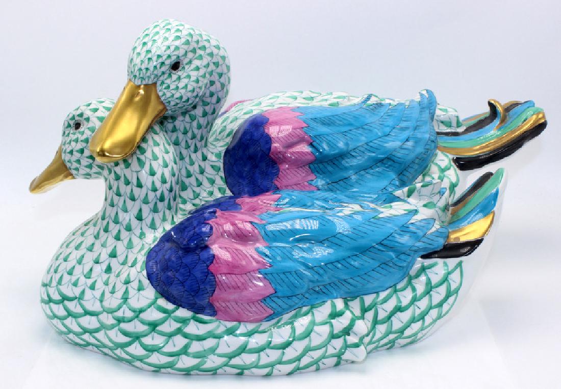 Herend Fishnet Duck Group (1 of 1)