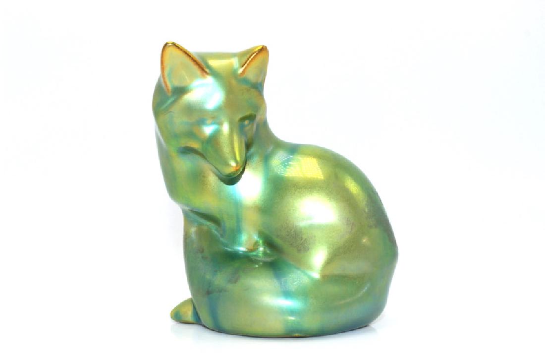 Zsolnay Iridescent Pottery: Zsolnay Iridescent Pottery. 4" h.