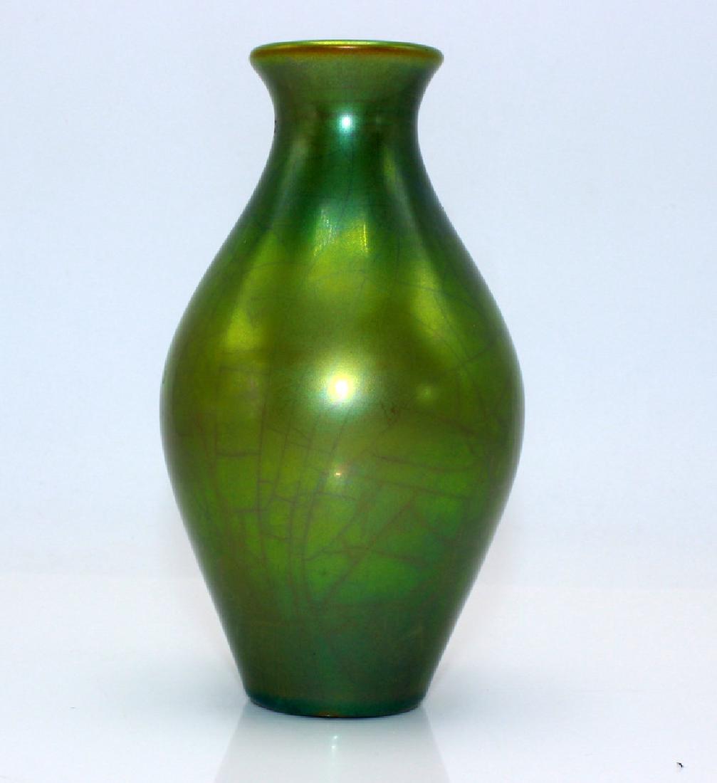 Zsolnay Eosin Green Gold Vase (1 of 1)