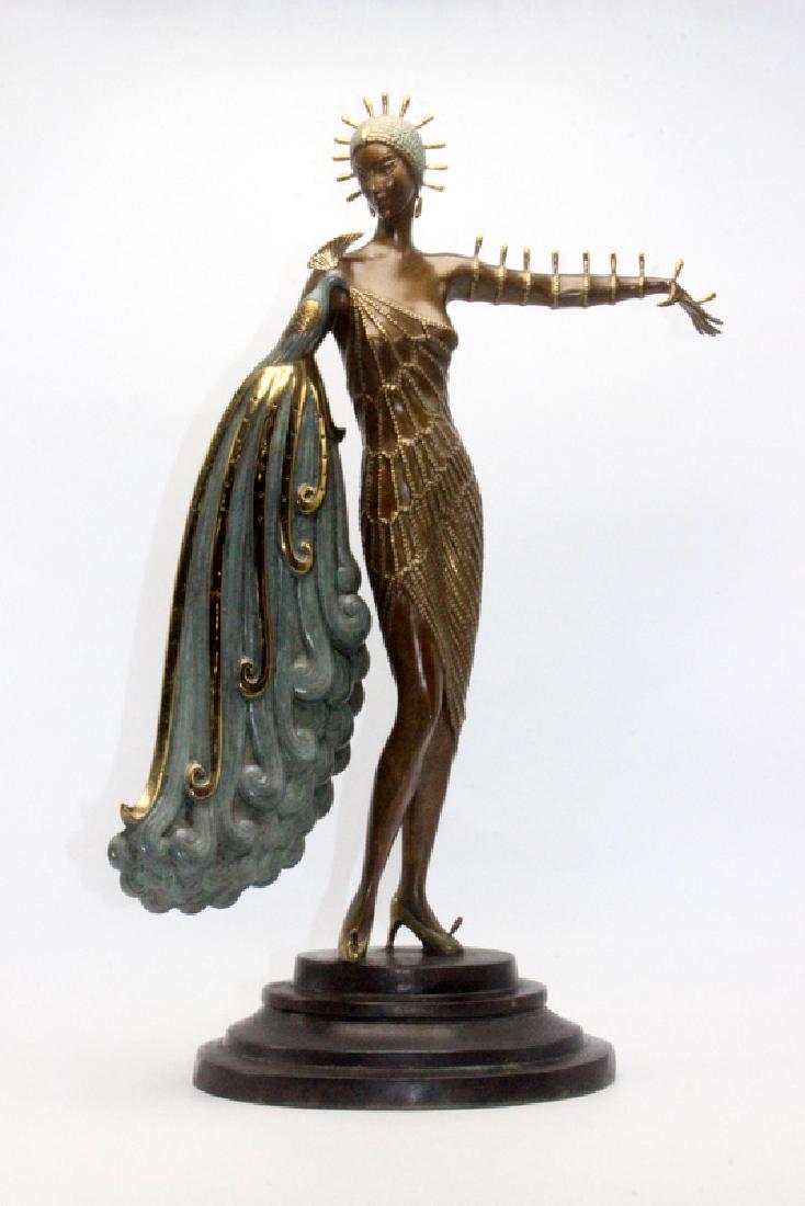 Erte Bronze "Diva" Sculpture (1 of 3)