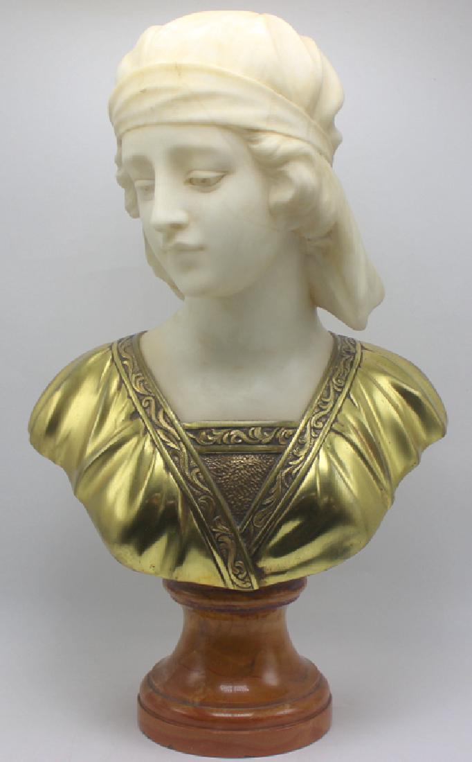 Bronze and Marble Bust (1 of 2)