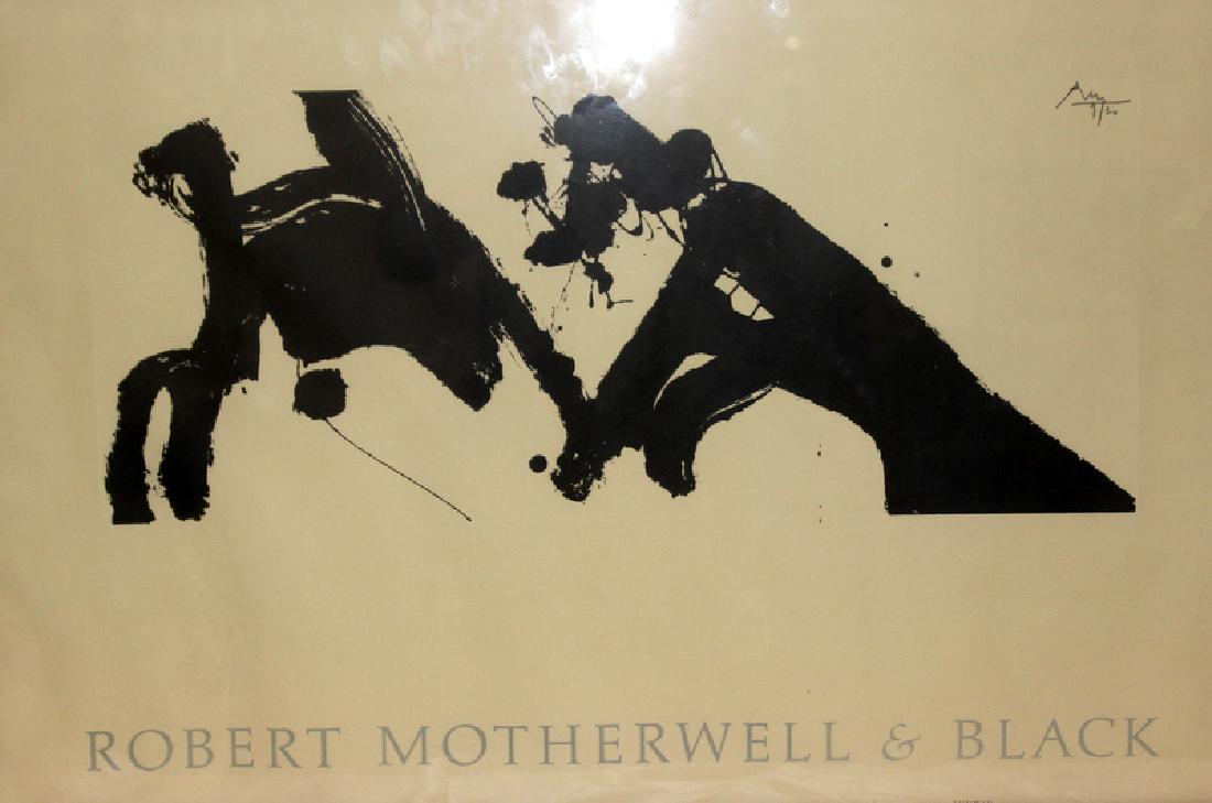 Robert Motherwell & Black Signed Poster (1 of 2)