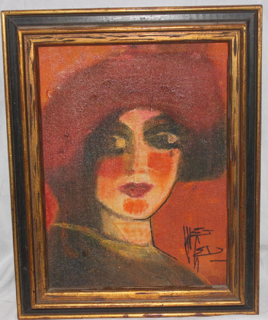 Oil on Canvas Portrait of a Woman (1 of 1)