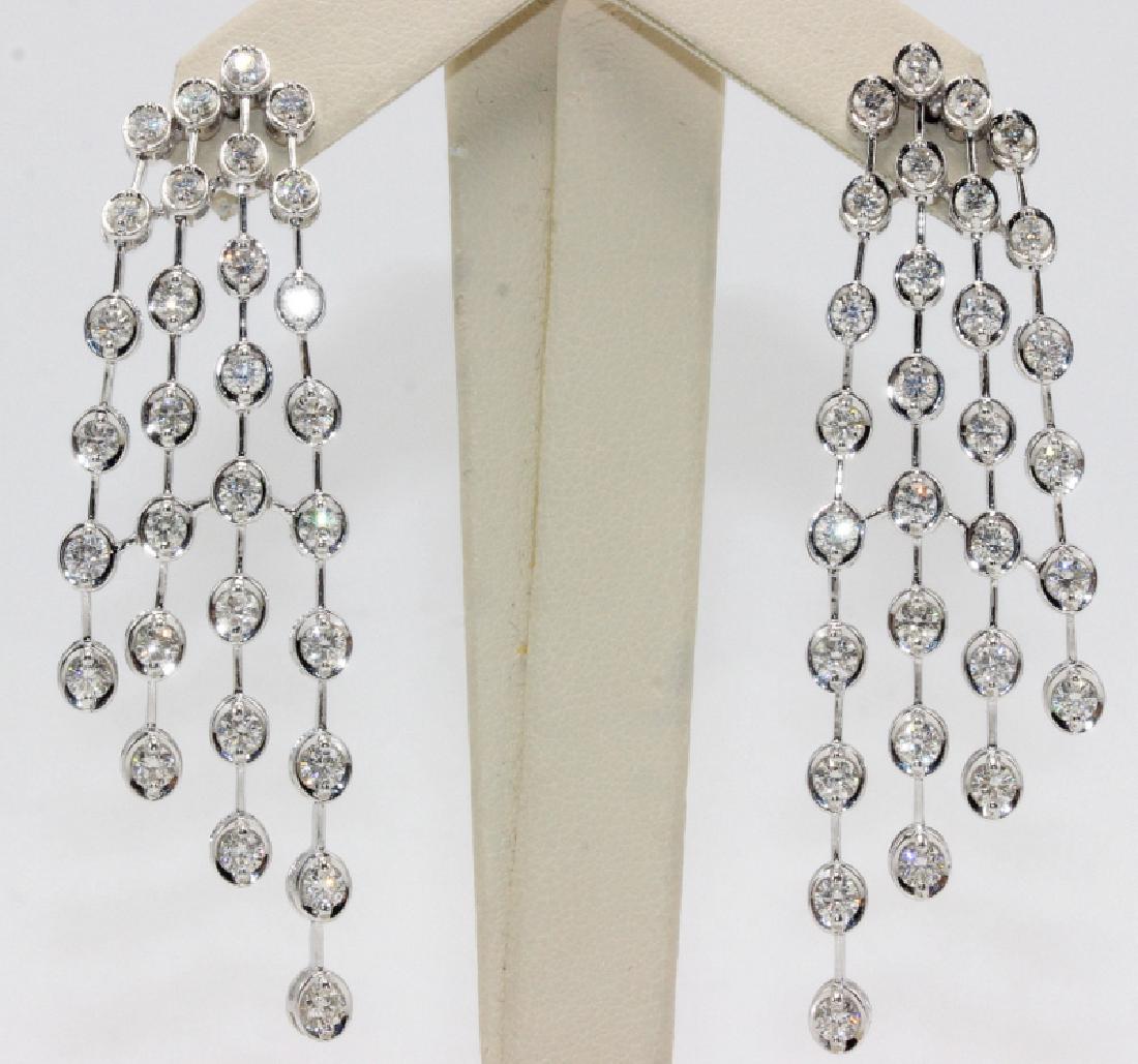 14Kt & 5.53ct. Diamond Earrings (1 of 1)