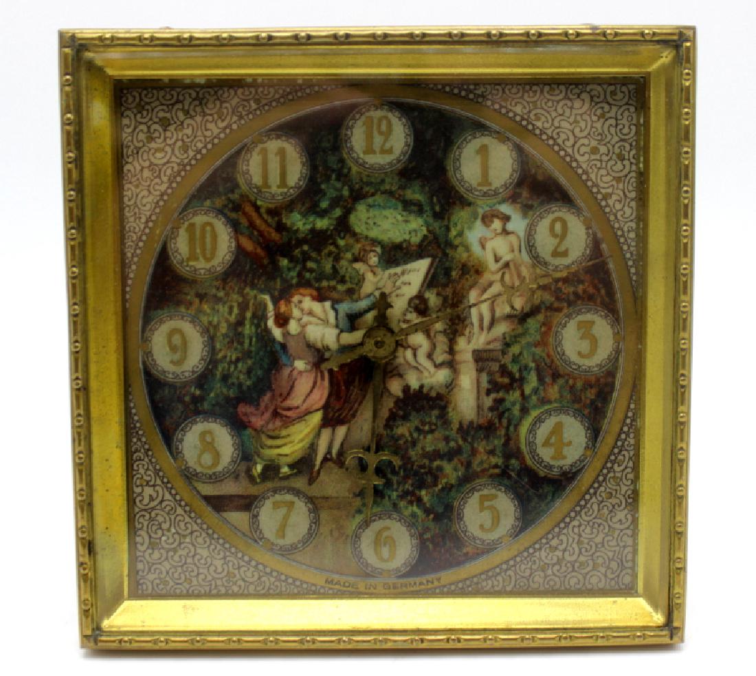 Kienzle Clock Factory Bronze and Porcelain Desk Clock (1 of 3)