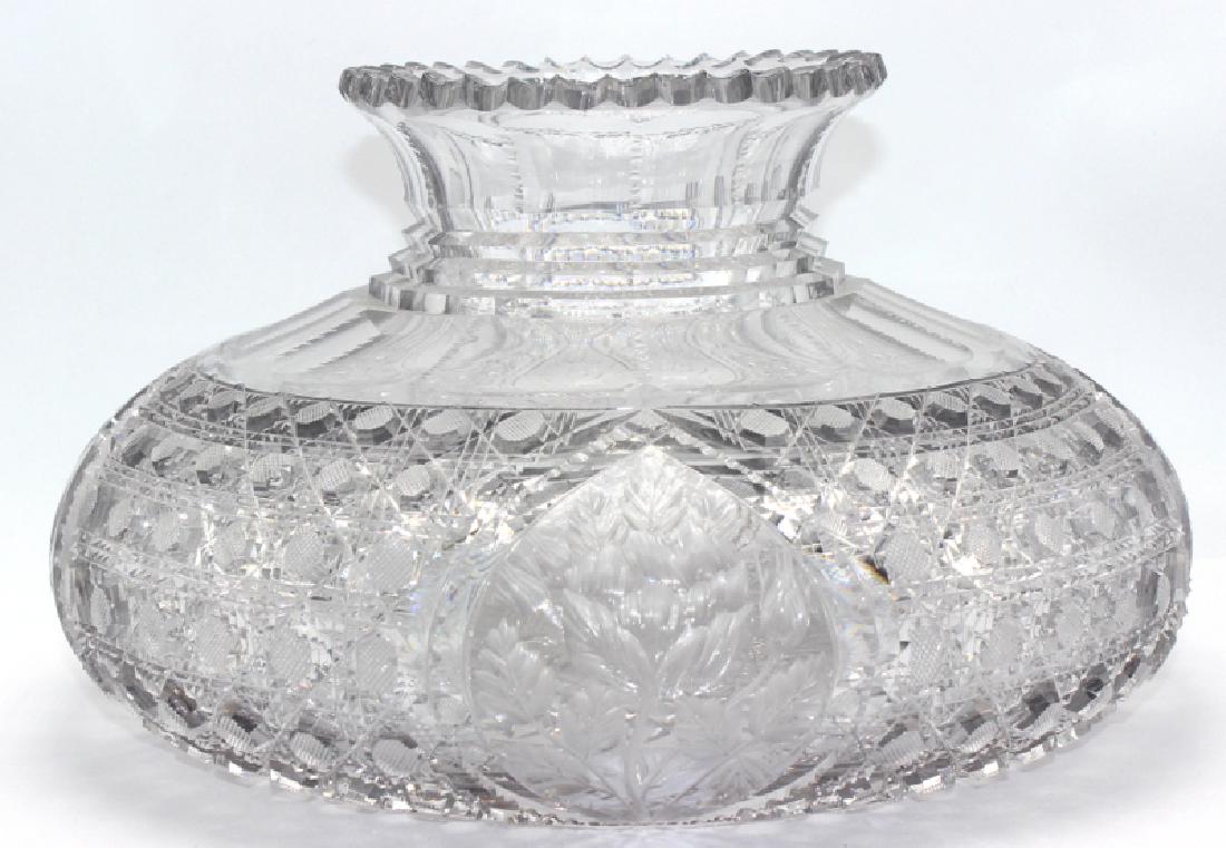 American Brilliant Cut Glass Flower Centerpiece (1 of 1)