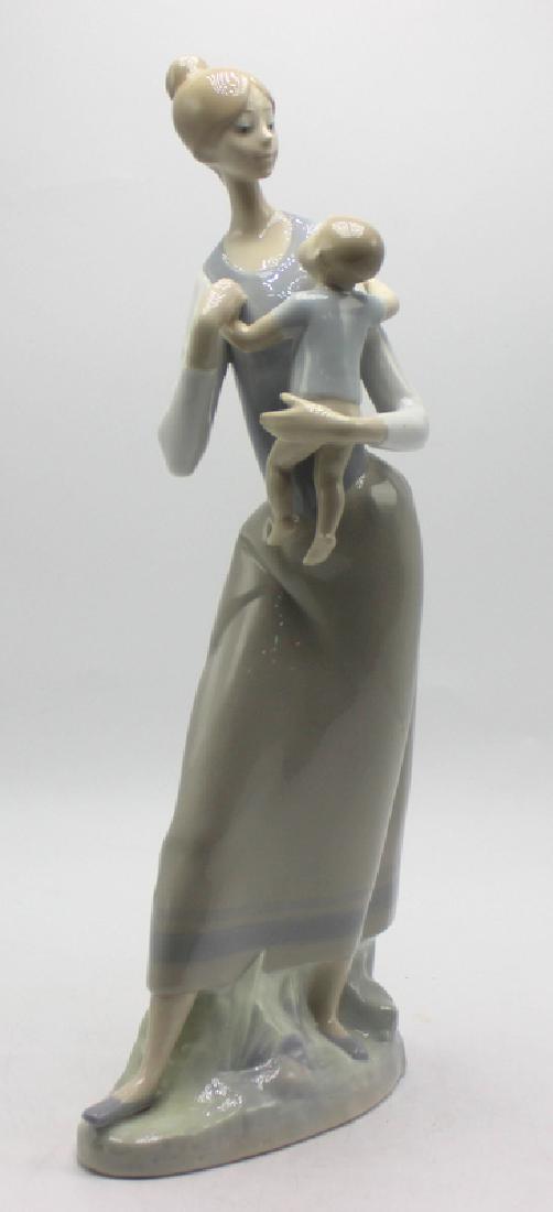 Lladro "Mother and Son" Porcelain Figure
