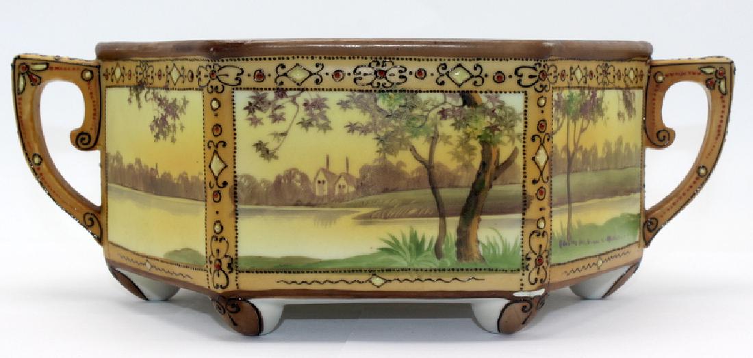 Nippon Handpainted Floral Vase (1 of 1)