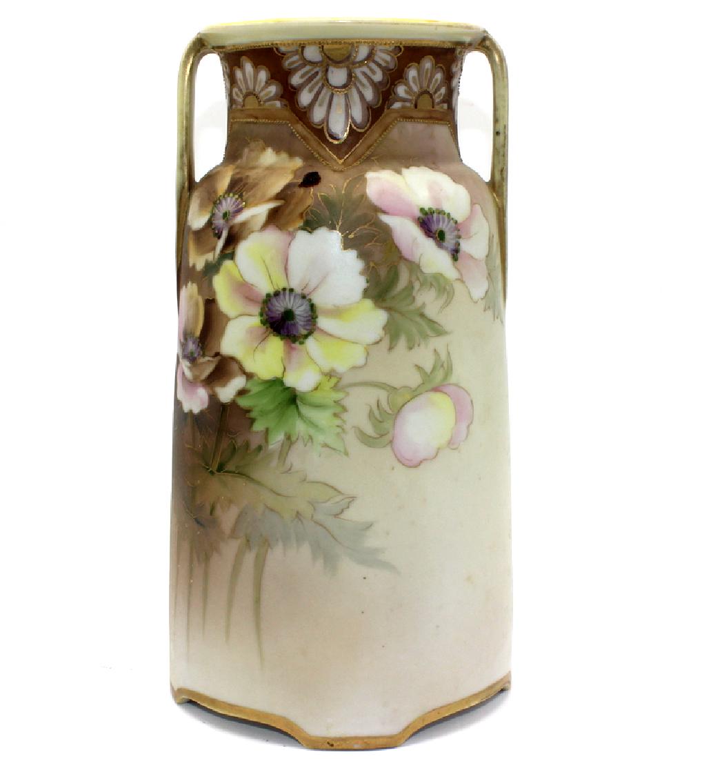 Nippon Handpainted Floral Vase (1 of 1)