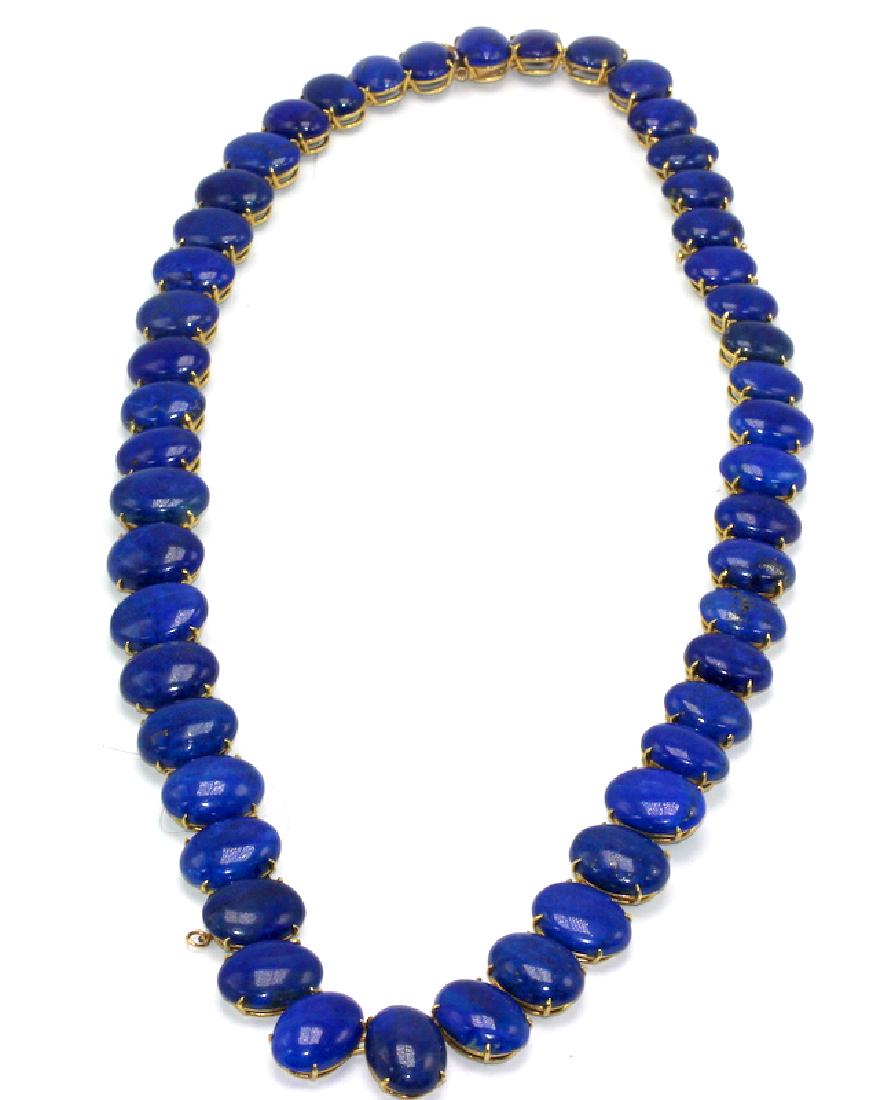 18Kt, 14Kt YG & Russian Imperial Lapis Lazuli Necklace (1 of 2)