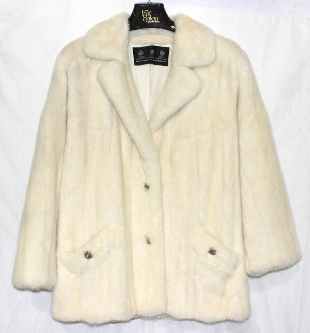 Birger Christensen White Fur Coat (Used) (1 of 2)