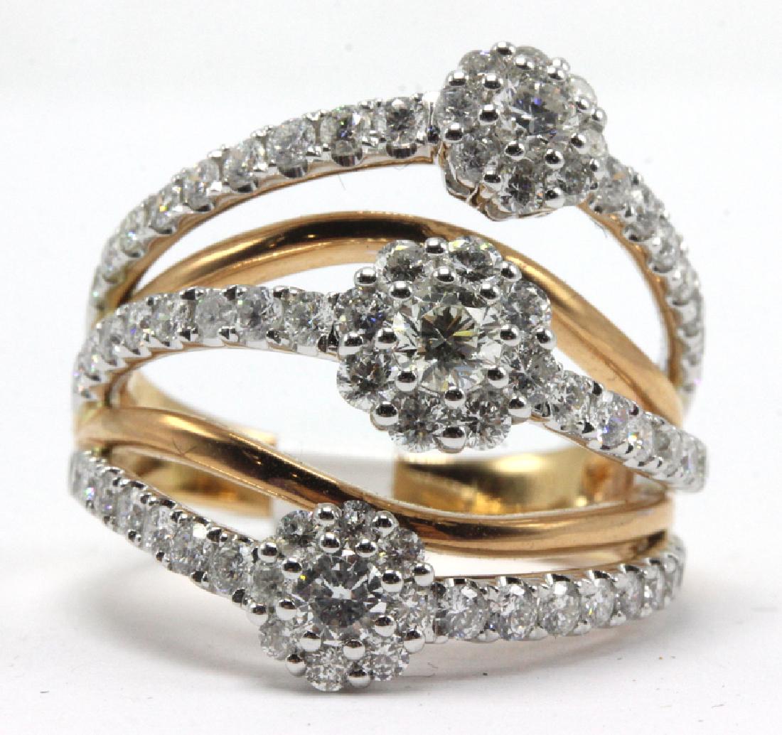 18Kt RG, WG & 1.74ct. Diamond Ring (1 of 1)