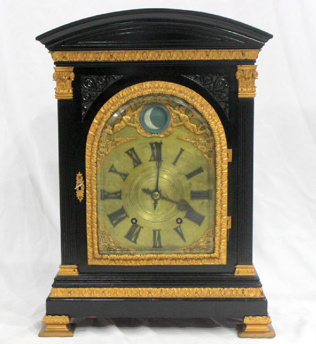 Antique English Bracket Moon phase Clock (1 of 7)
