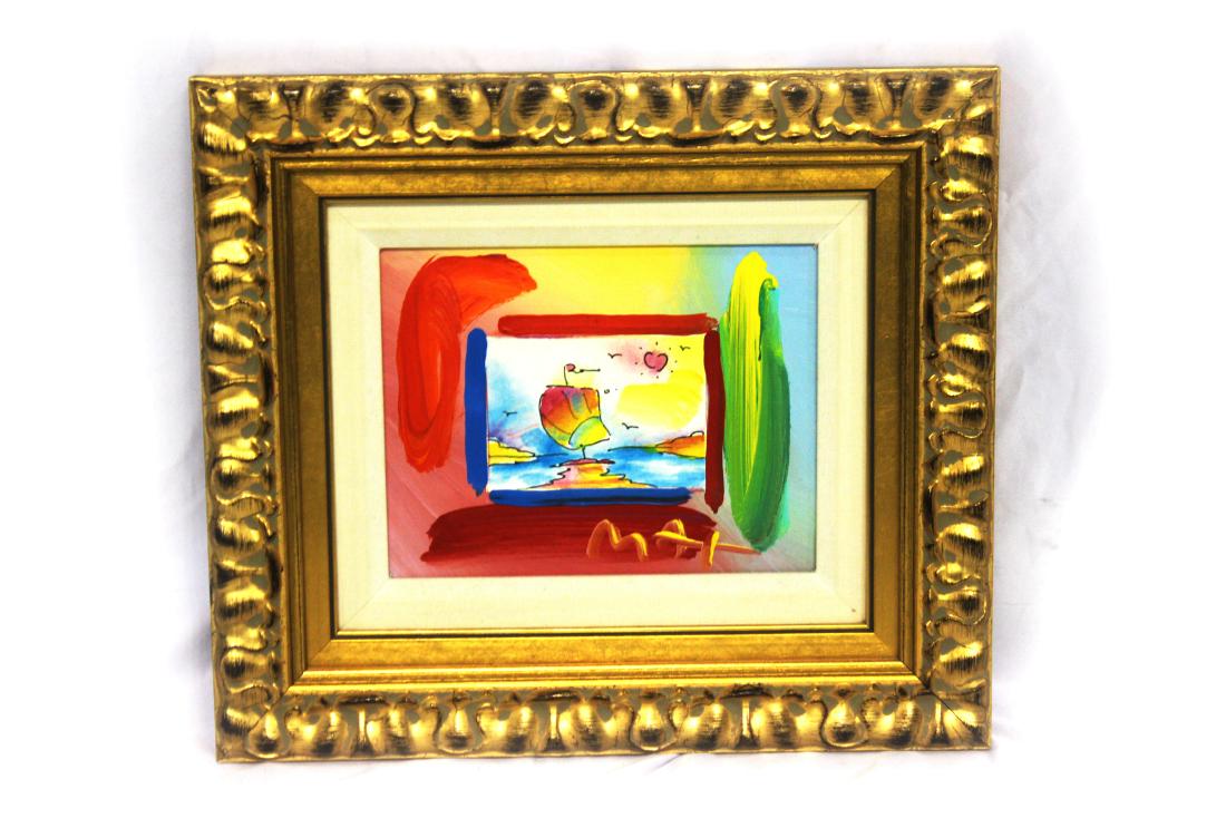 Peter Max (German, b.1947) Mixed Media Collage on (1 of 3)