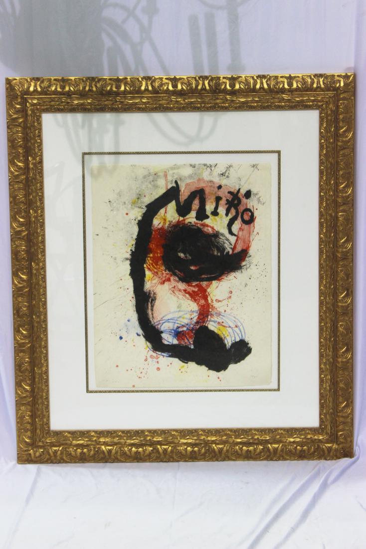 Joan Miro (Spanish, b.1893-1983) Lithograph in Color (1 of 4)