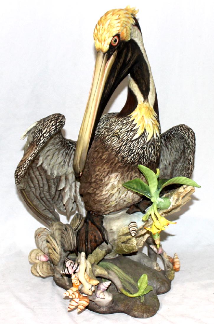 Monumental Boehm Porcelain Brown Pelican Figure (1 of 3)