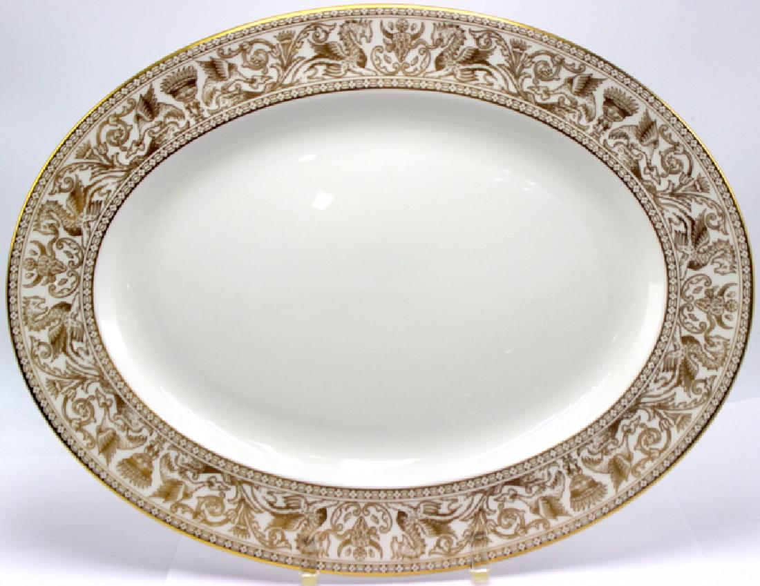 Wedgwood Gold Florentina Oval Serving Plate (1 of 1)