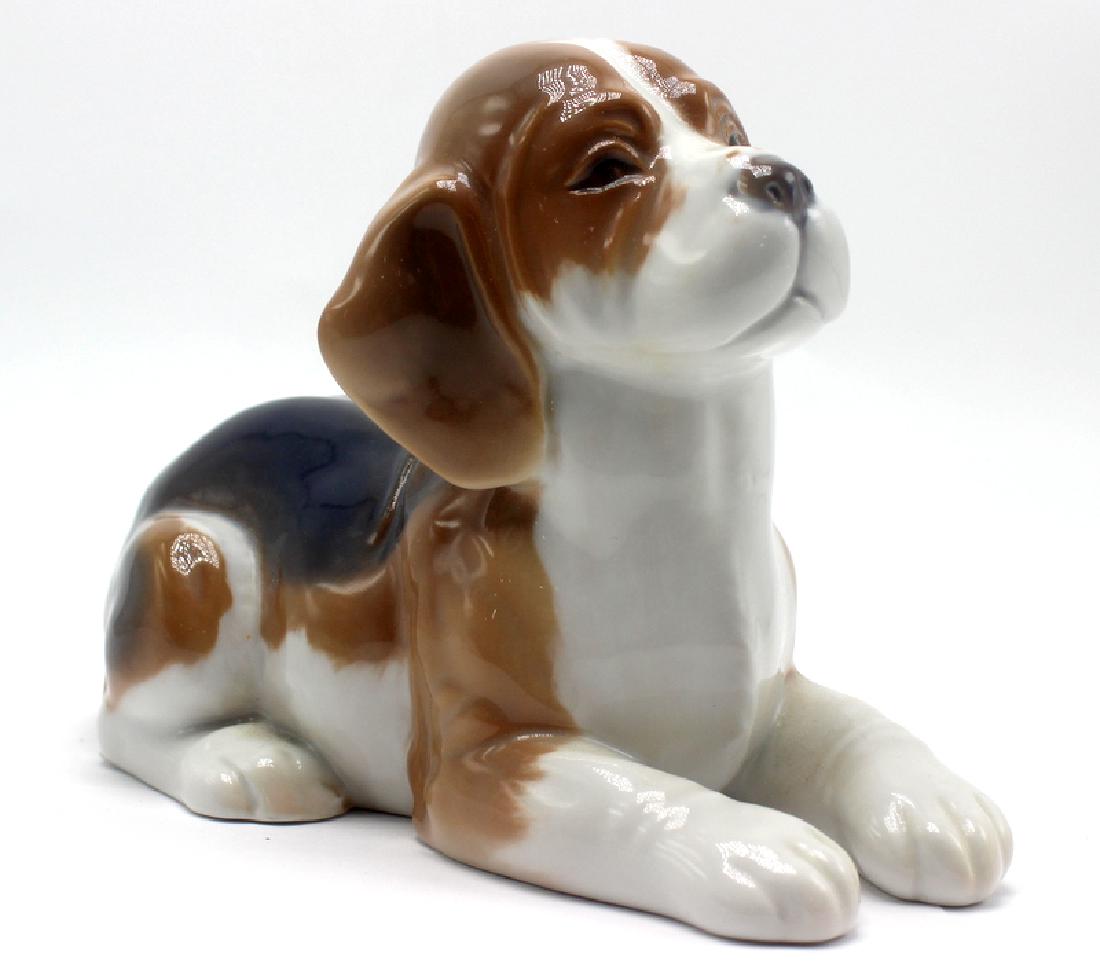Royal Copenhagen Beagle Puppy: Royal Copenhagen Beagle Puppy. 4" h x 6" long.