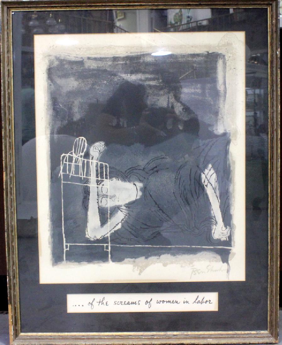 Ben Shahn (American, b.1898-1969) Screams of a Woman in (1 of 1)