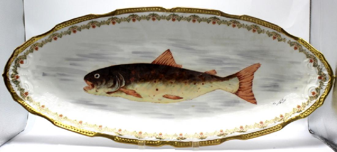 Limoges Oval Serving Fish Plate (1 of 1)