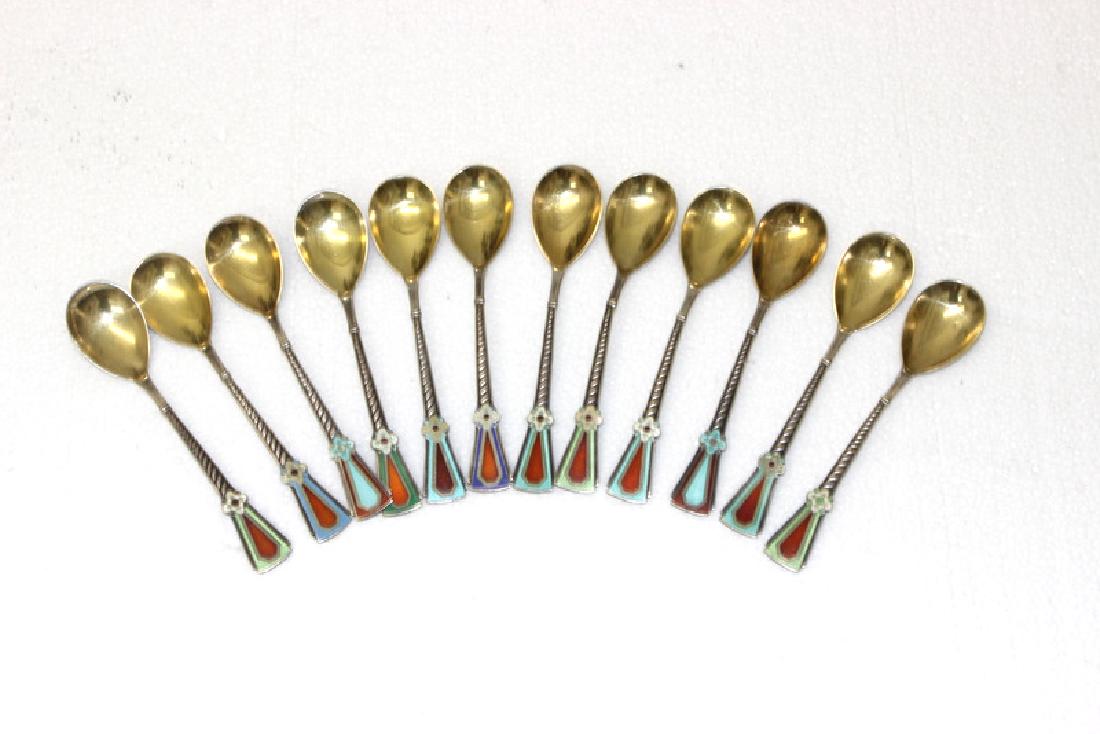 Antique Russian Enamel Spoon (1 of 2)