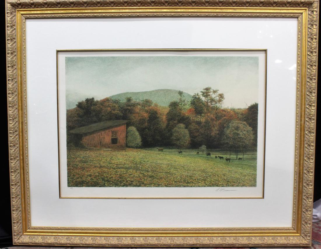 Harold Altman American 1924-2003 Red Cabin (1 of 1)