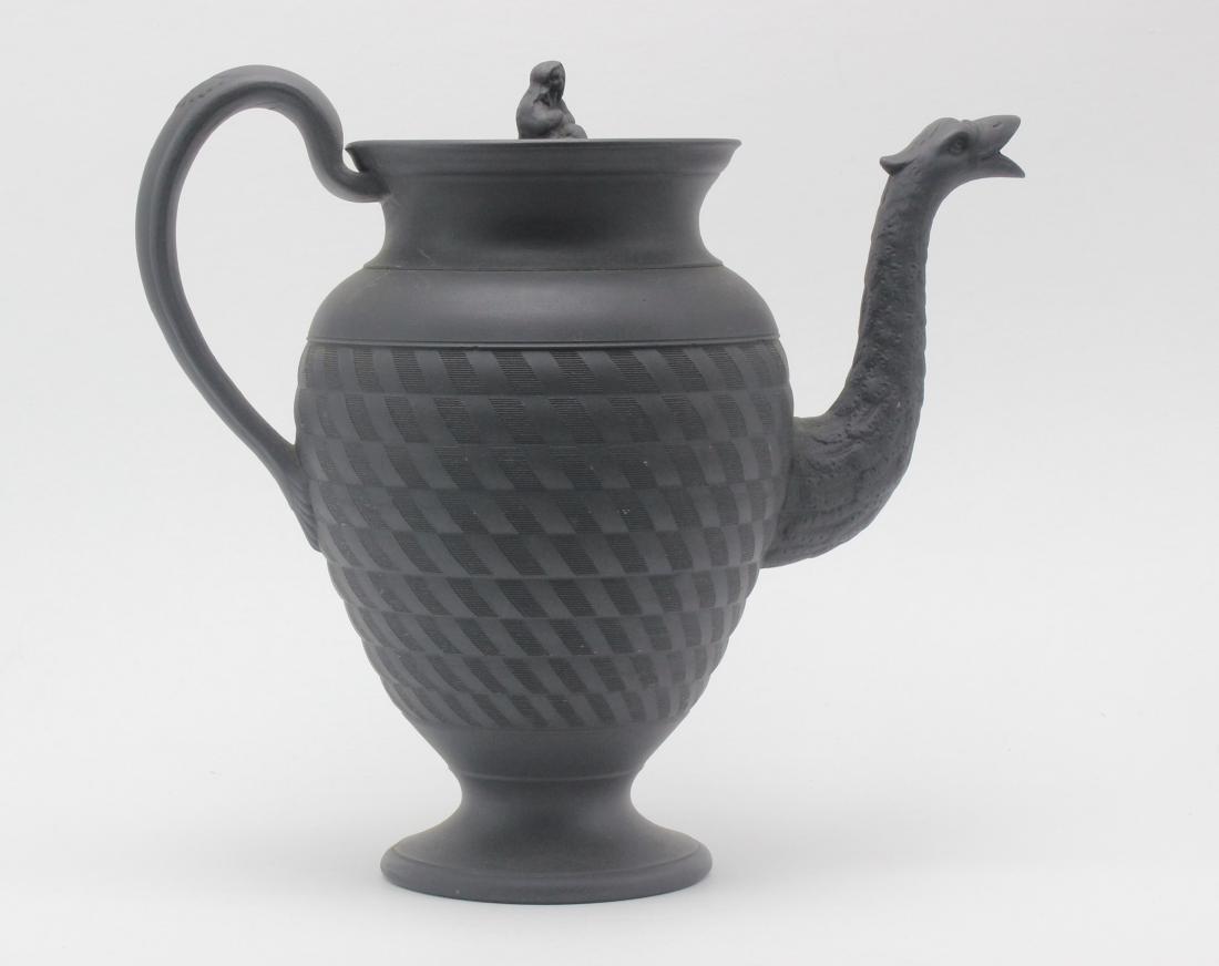 Wedgewood Black Basalt Coffee Pot. (1 of 1)