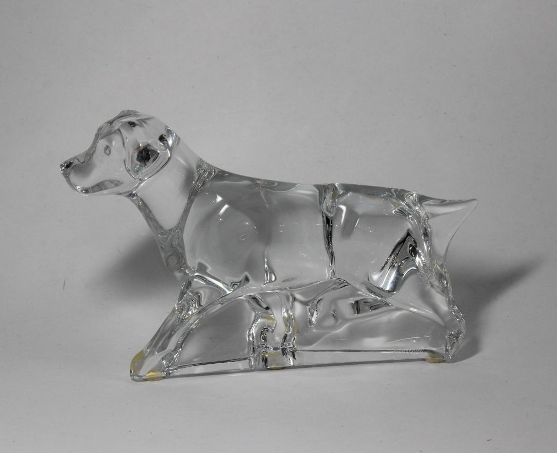Baccarat Clear Crystal Dog Figure (1 of 1)