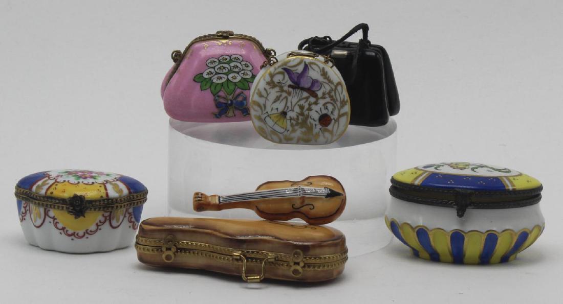 Limoges 161 Trinket Boxes: Made In France 2 1/2" Width 3 3/4" Width 1 2/2" Height