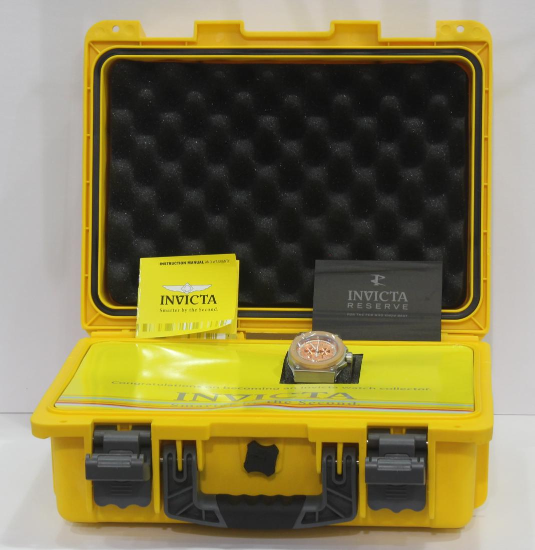 Invicta Watch Model #10949: Peach Colored With Great Face Design