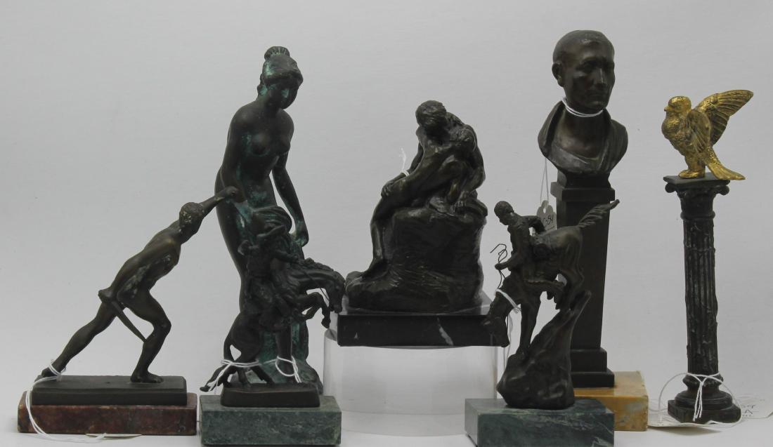 7 Mini Bronze Figurines (1 of 1)