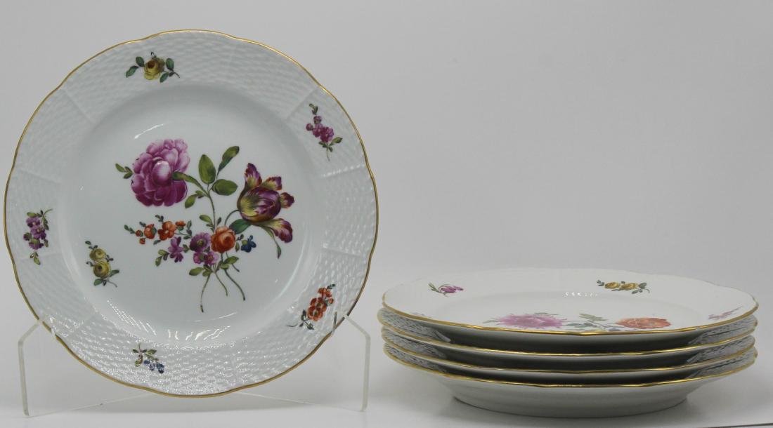 KPM  5 Piece Berlin Porcelain  Floral Plate (1 of 2)