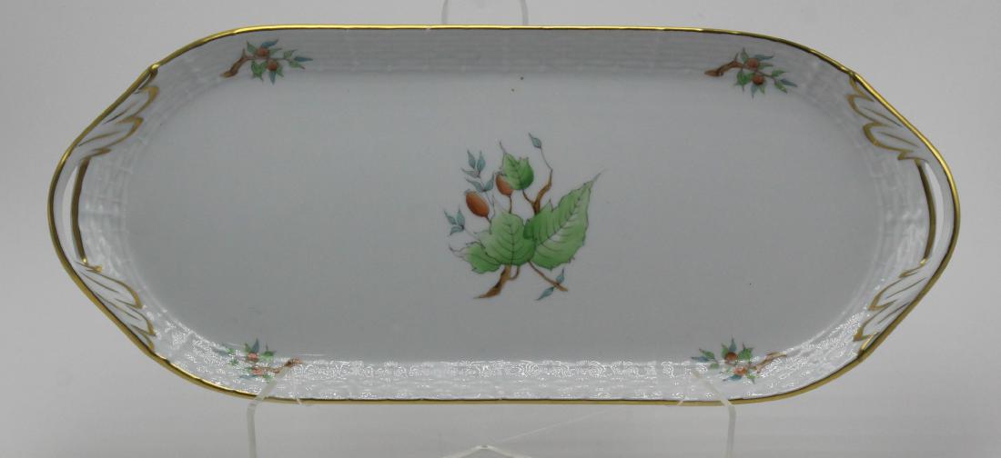 Herend Porcelain Handled Sandwich Tray (1 of 3)