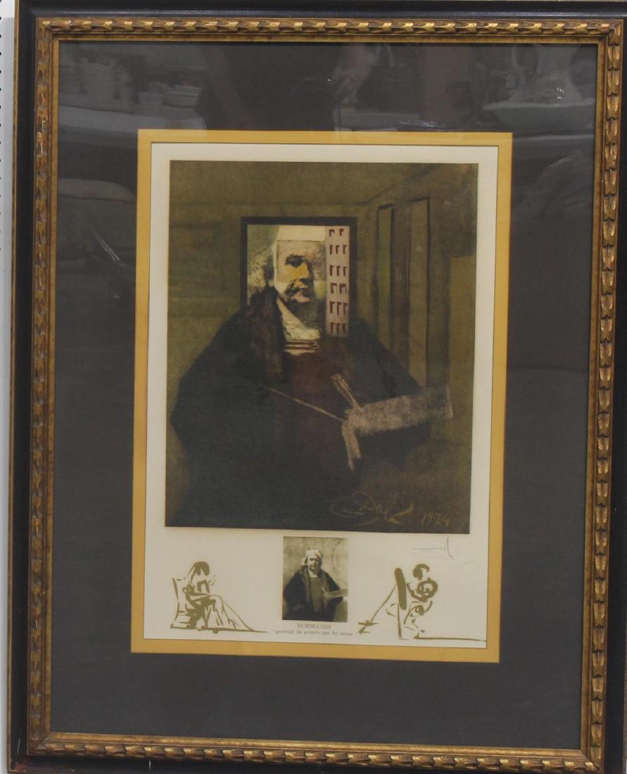 Salvador Dali Spanish 1904 - 1989 Rembrandt 1974 (1 of 2)
