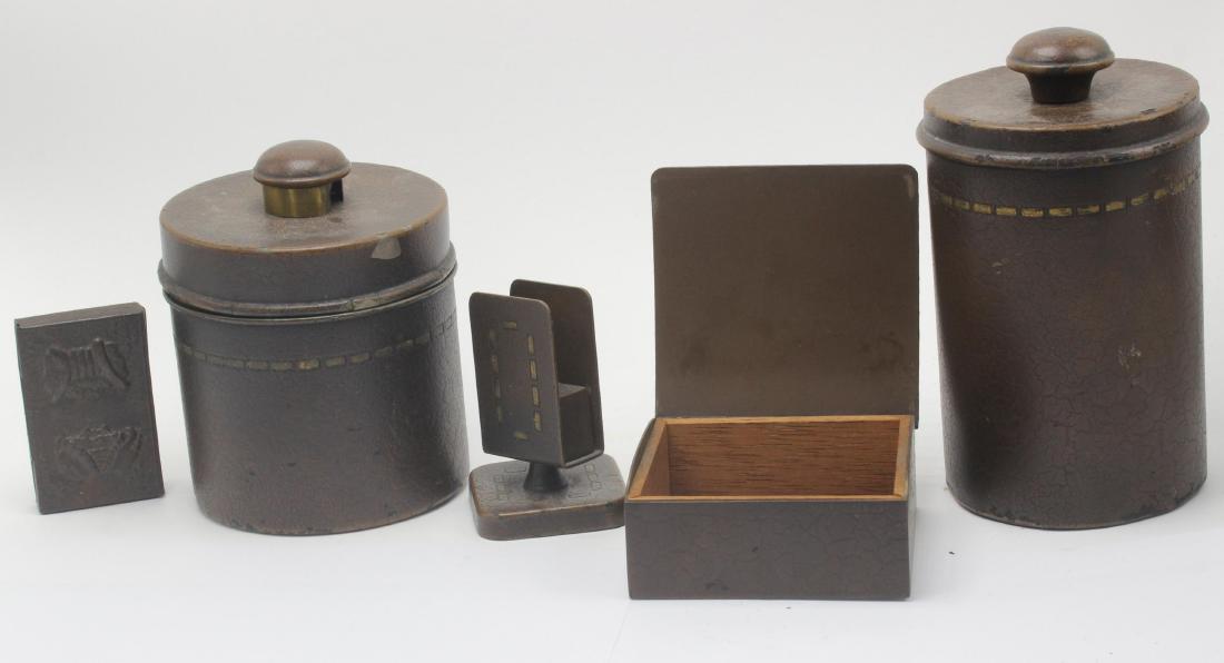 5 pcs Vintage Bradley and Hubbard Bronzed Brass. (1 of 2)