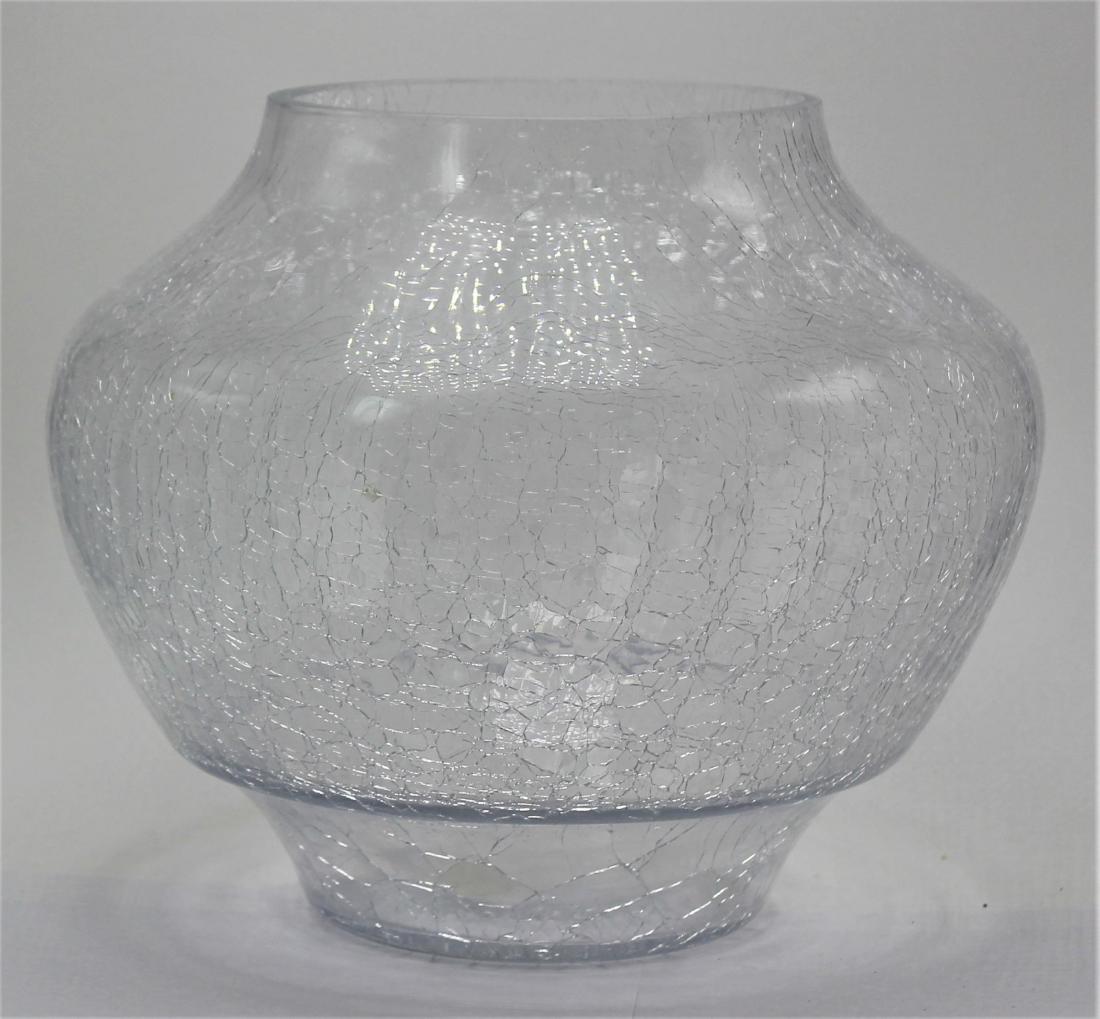 Vintage Blenko Clear Crackle Glass Vase Sep 16 2018 Bruce