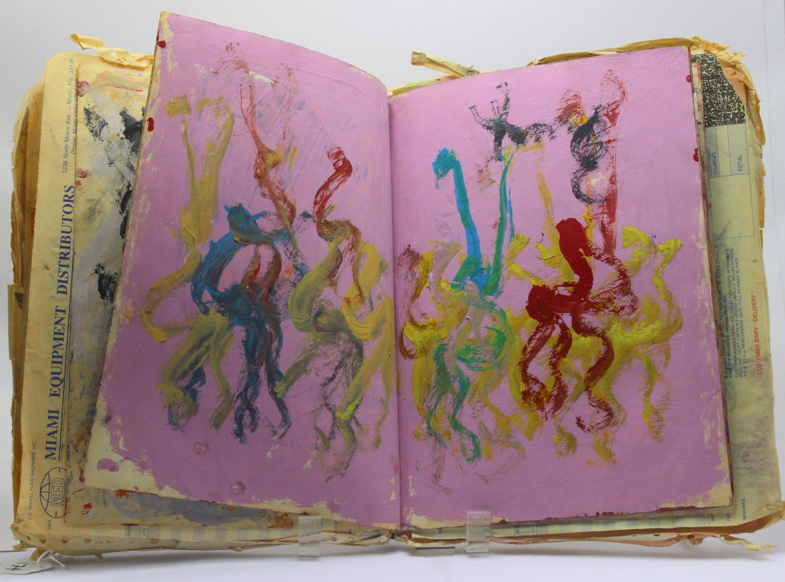 Purvis Young 1943- 2010 painted book (1 of 6)