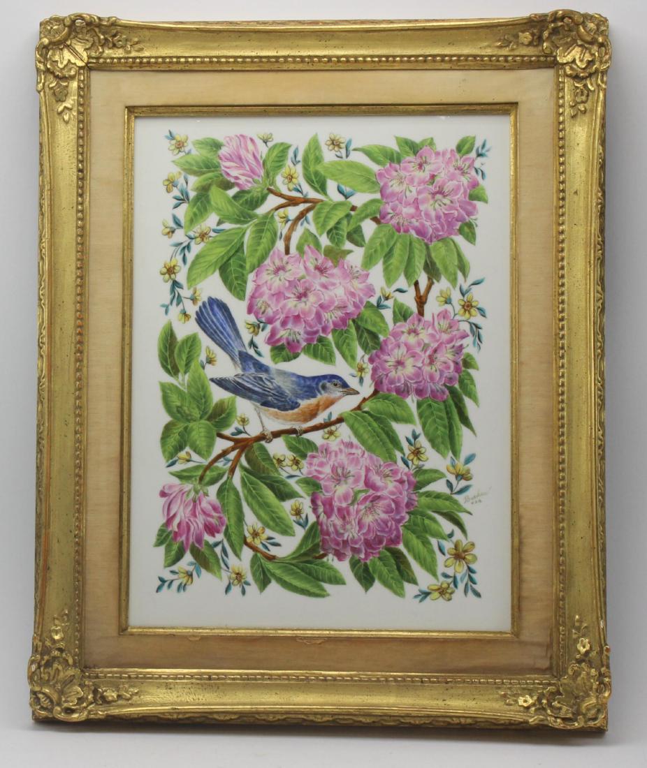 Boehm porcelain eastern bluebird plaque (1 of 2)