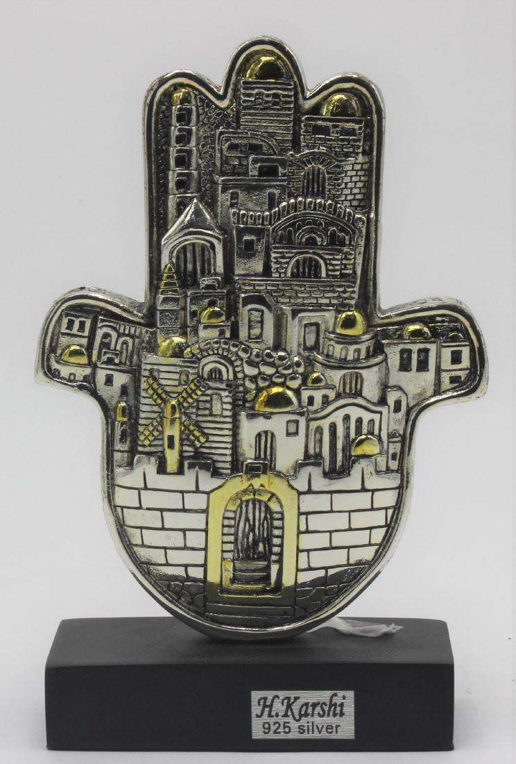 Hamsah by karshi 925 silver plate sculpture (1 of 2)