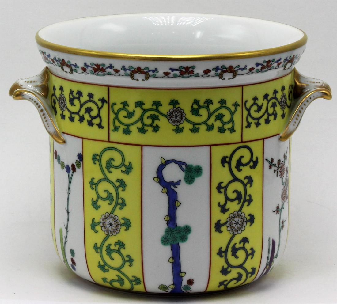 Herend (Hungary) Yellow Dynasty Porcelain Cachepot (1 of 2)