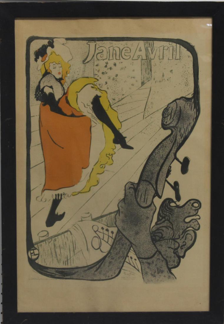 Jane Avril art Nouveau street poster (1 of 4)