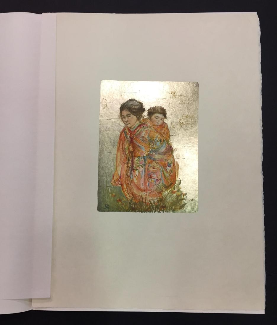 Edna Hibel Okasan Kodomo Lithograph Numbered 97/375. (1 of 4)
