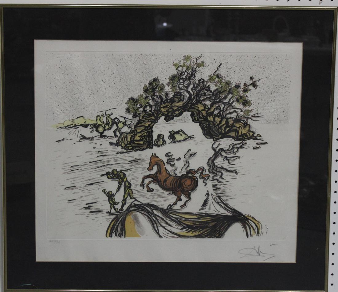 Salvador dali lithograph signed and numbered (1 of 3)
