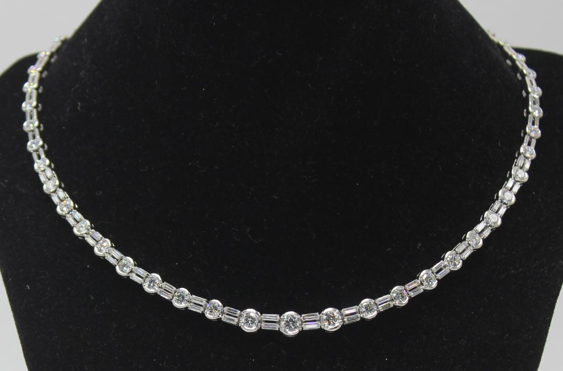 Rare Damiani 18k WG. Approx. 11-13kt Diamond Choker (1 of 4)