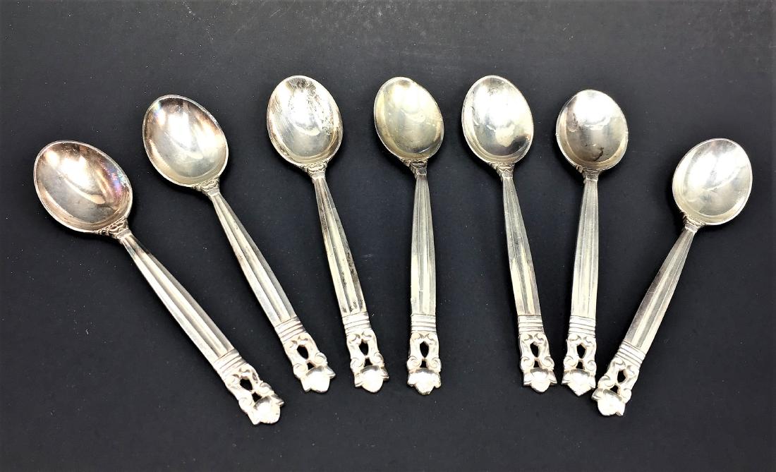 7 pcs George Jensen Denmark Sterling Silver Demitasse (1 of 1)