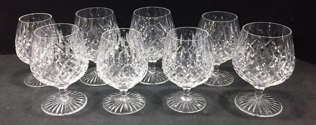 8 pcs Stuart Crystal Glass Wine Brandy Goblet: 8 pcs Stuart Crystal Glass Wine Brandy Goblet 4 3/4" High