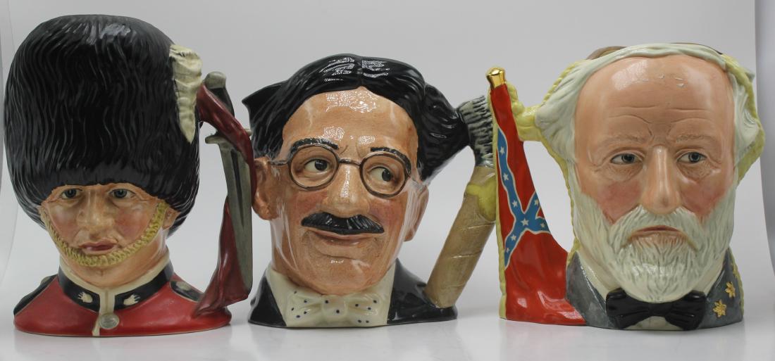 3 pcs Royal Doulton Character Toby Mugs Including The (1 of 2)