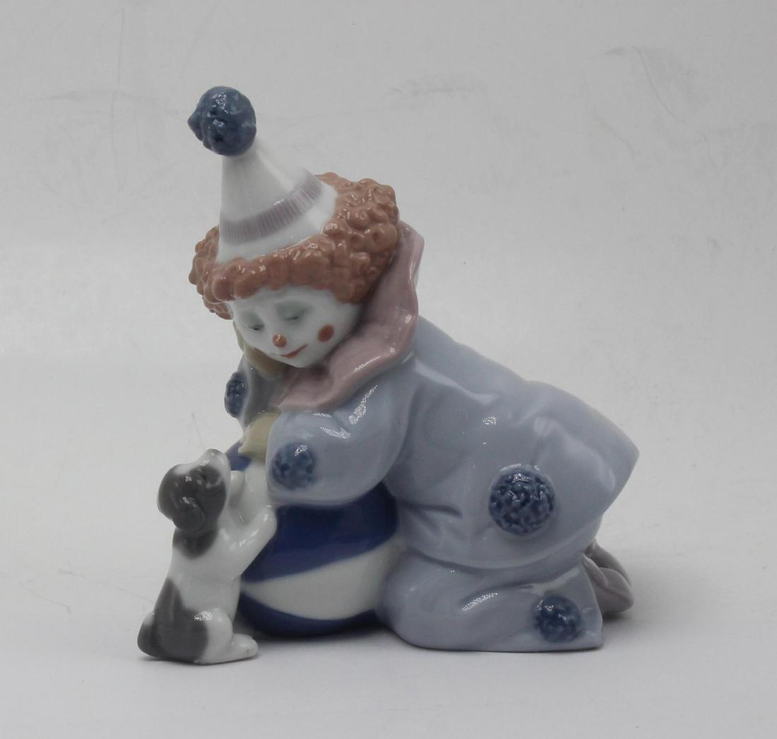 Lladro #5278 Clown with Dog Porcelain Figure (1 of 2)
